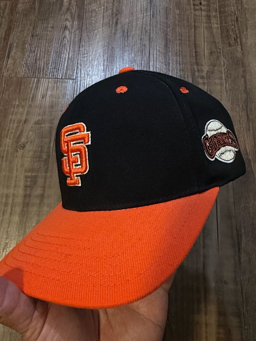 American needle sf giants Black and Orange Baseball Cap